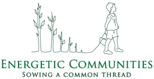 Energetic Communities logo with Sowing a Common Thread subheading